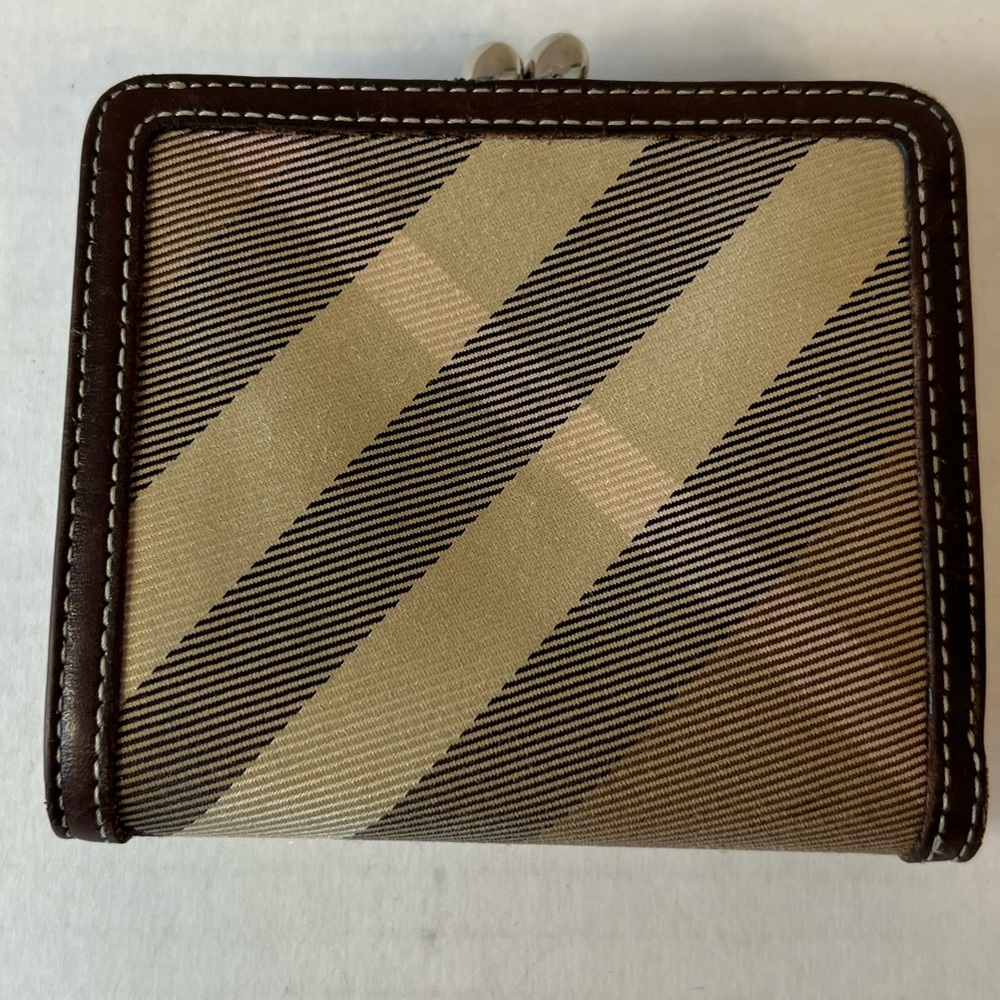Burberry Blue Label Plaid KISSLOCK Wallet - Picture 3 of 14